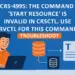 CRS-4995: The command ‘Start resource’ is invalid in crsctl. Use srvctl for this command
