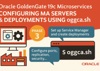 Oracle GoldenGate 19c Microservices Configuration using oggca.sh