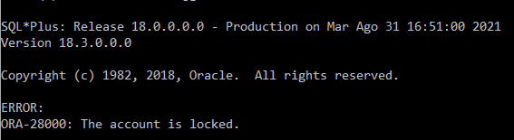 ORA-28000 The Account Is Locked – Why It Happens and How to Fix