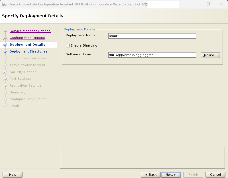 Oracle GoldenGate 19c Microservices Architecture – Configuring MA Deployment Using oggca.sh