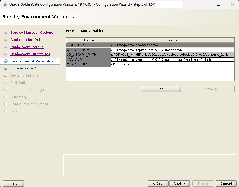 Oracle GoldenGate 19c Microservices Architecture – Configuring MA Deployment Using oggca.sh