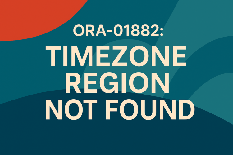 ORA-01882: Timezone Region Not Found