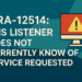 ORA-12514: TNS Listener Does Not Currently Know of Service Requested