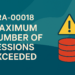 ORA-00018: Maximum Number of Sessions Exceeded