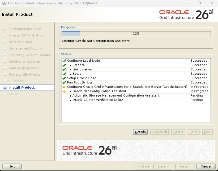Oracle Grid Infrastructure 26ai Restart Installation Guide