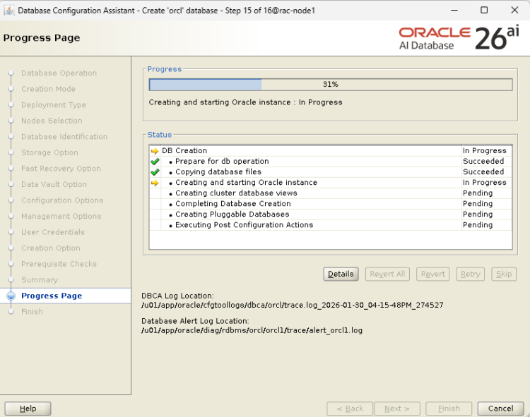 Oracle 26ai RAC Database Installation & DBCA Creation Step-by-Step