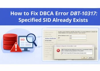How to Fix DBCA Error [DBT-10317] Specified SID Name Already Exists in Oracle 19c
