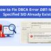 How to Fix DBCA Error [DBT-10317] Specified SID Name Already Exists in Oracle 19c