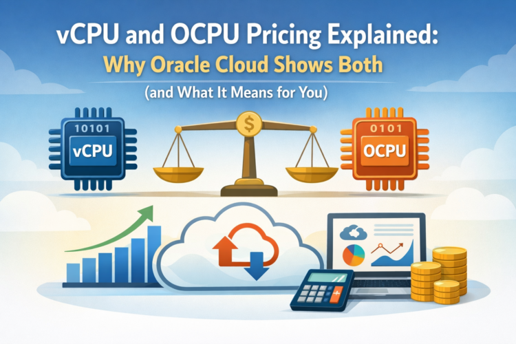 vcpu vs ocpu