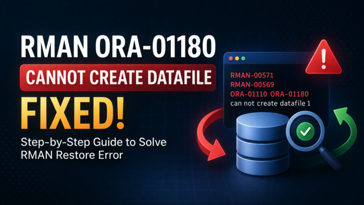 RMAN Restore Error ORA-01180: Cannot Create Datafile – Complete Fix Guide