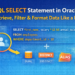Mastering SQL SELECT Statement in Oracle: Retrieve, Restrict & Sort Data Efficiently