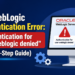 Fixing WebLogic Server Startup Failure: Authentication for User WebLogic Denied