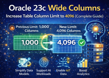 Oracle 23c Wide Columns: Breaking the 1,000 Column Limit for Modern Data Workloads