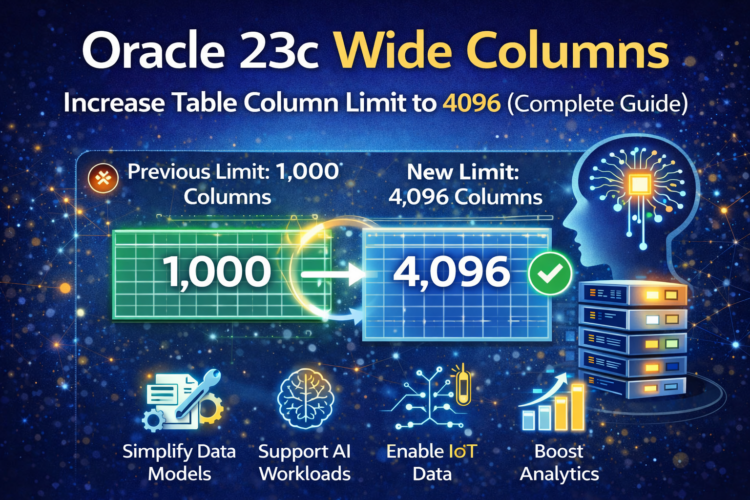 Oracle 23c Wide Columns: Breaking the 1,000 Column Limit for Modern Data Workloads