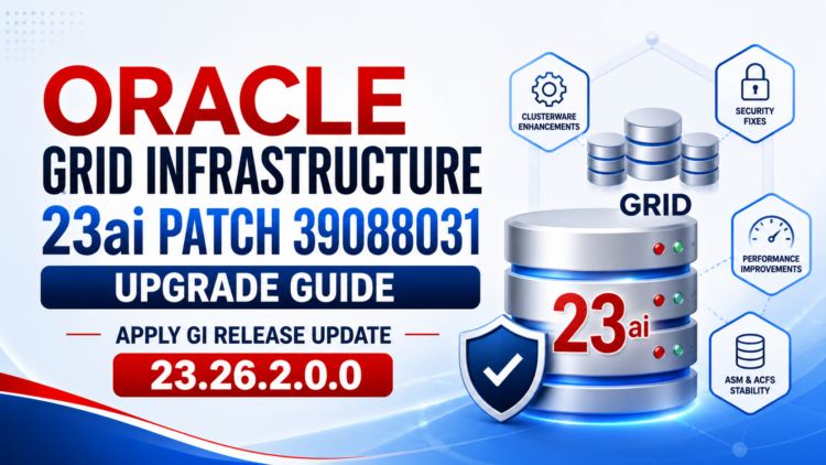 Oracle Grid Infrastructure 23ai Patch 39088031 Upgrade Guide: How to Apply GI Release Update 23.26.2.0.0 Step-by-Step