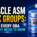 Oracle ASM Disk Groups: What Every DBA Actually Needs to Know