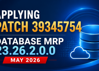 How to Successfully Apply Oracle Database 23ai RAC Patch 39345754 (MRP 23.26.2.0.0 – May 2026)