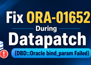 DBD::Oracle::st bind_param failed: ORA-01652: unable to extend temp segment by 128 in tablespace TEMP (DBD ERROR: OCILobWrite in dbd_rebind_ph_lob)