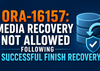 ORA-16157: Media Recovery Not Allowed Following Successful FINISH Recovery