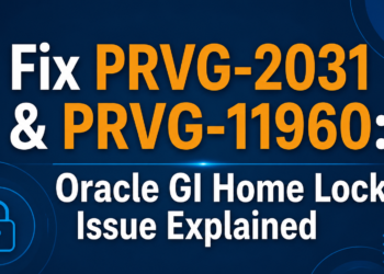 When cluvfy Says Your GI Home Is Broken: A Real PRVG-2031 / PRVG-11960 Fix