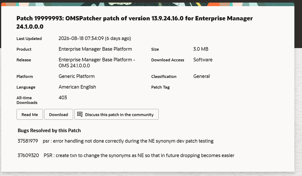 OMSPatcher