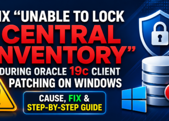 Unable to Lock Central Inventory