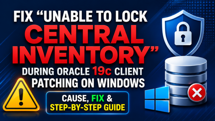Unable to Lock Central Inventory