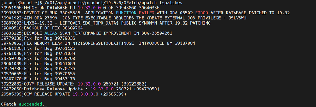 Oracle Database MRP 19.32.0.0.260915: Patch 39971265 Installation Guide